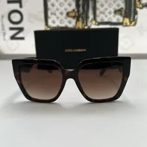 Dolce and Gabbana Brown Gradient Butterfly Ladies Sunglasses DG4438 502/13 55 Dolce and Gabbana Brown Gradient Butterfly Ladies Sunglasses  main image 4
